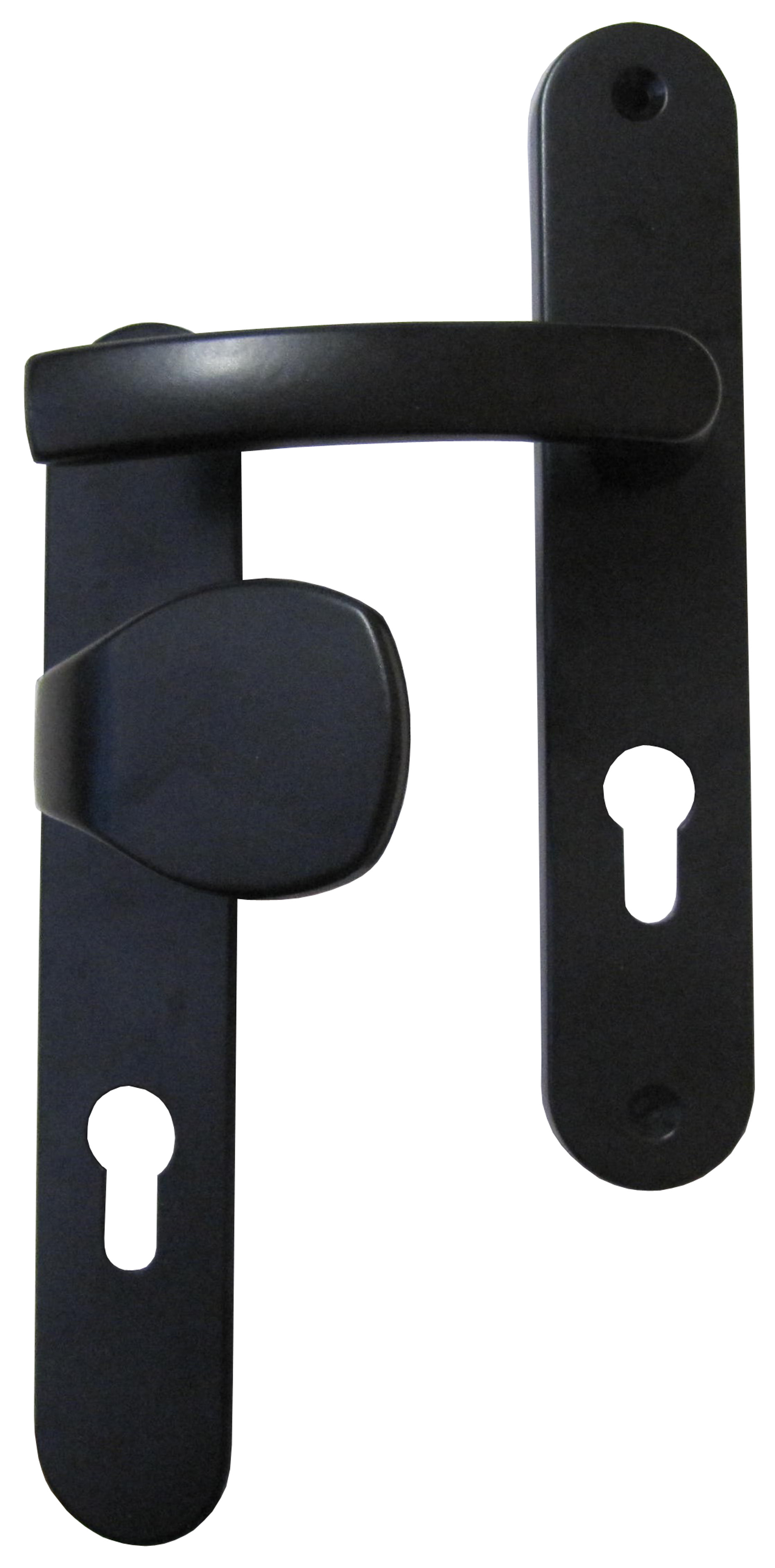 Poignées de porte à cylindre palière Petra entraxe 195mm Noir - CHAINEY